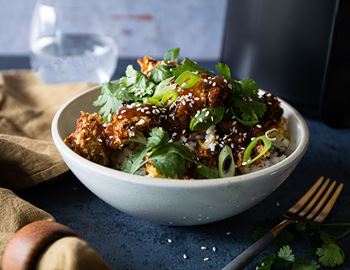 Sticky blomkål i airfryer