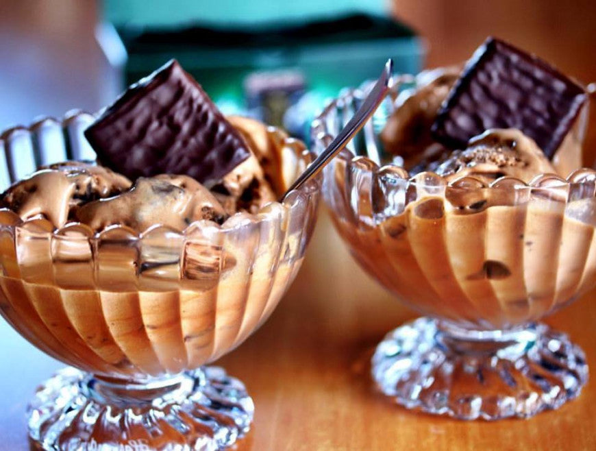 Chocolate ice cream with After Eight