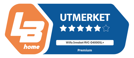 Banner med karakteren Utmerket fra L&B Home for Innobot RVC-D400SL+